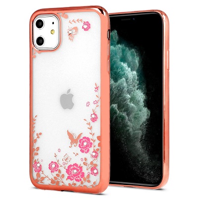 Husă Flower Samsung Galaxy A5 2018 RozGold