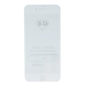 Folie sticlă full IPHONE 7 / 8 / SE 2020 / SE 2022 White Frame