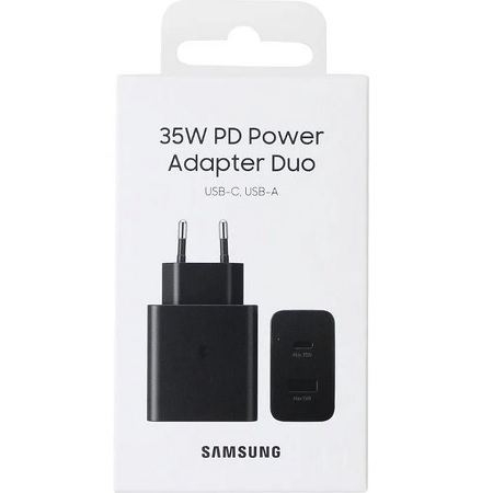 Reconcile Accidentally skill Incarcator retea Super Fast Charger 35W Samsung Duo, port USB + Type-C,  fara cablu, Negru, EP-TA220NBEGEU – Infinity GSM