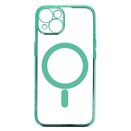 Husă silicon Iphone 13 Pro Max (6,7") Mint Magsafe - imagine 4