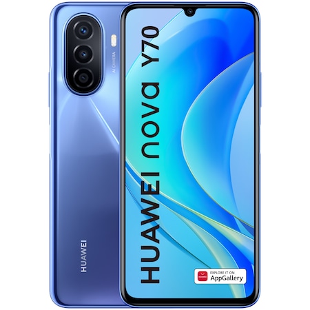Telefon Huawei Nova Y70 6,75" 128GB 4GB RAM 4G Crystal Blue