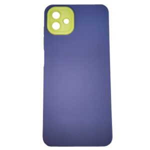Husă colorată Xiaomi Redmi 10A / 9C Albastra cu camera Galbena