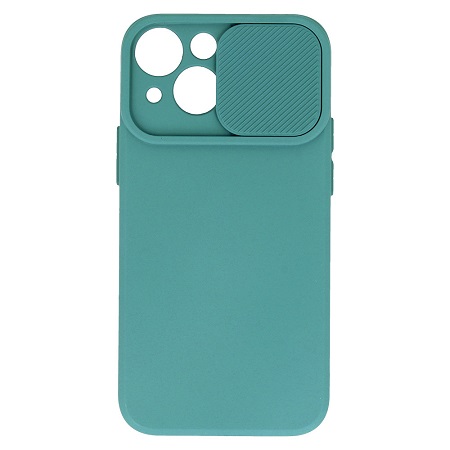Husă protectie cameră Iphone 14 Plus (6,7") Dark Green Camshield Soft