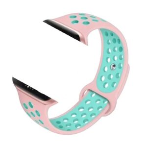 Curea Ceas Silicon 42/44/45/49 MM Pink+Turqouise