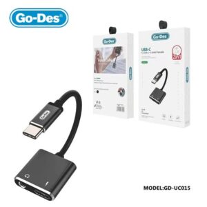 Cablu Audio Type-C + Incarcare Go-Des GD-UC015