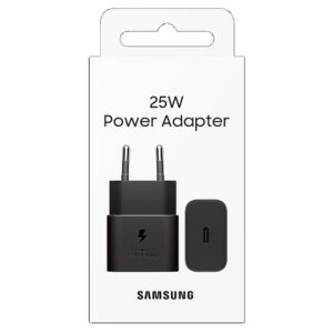 Incarcator Retea Super Fast Charger 25W Samsung, port Type-C, fara cablu, 3A, Negru, EP-T2510NBEGEU