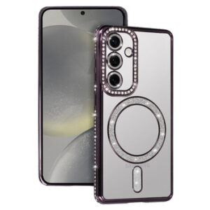 Husă silicon Iphone 13 (6,1") Magsafe Bling Mov