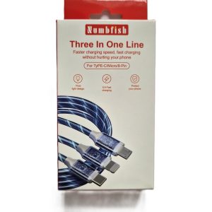 Cablu date 3 in 1 Flowing light