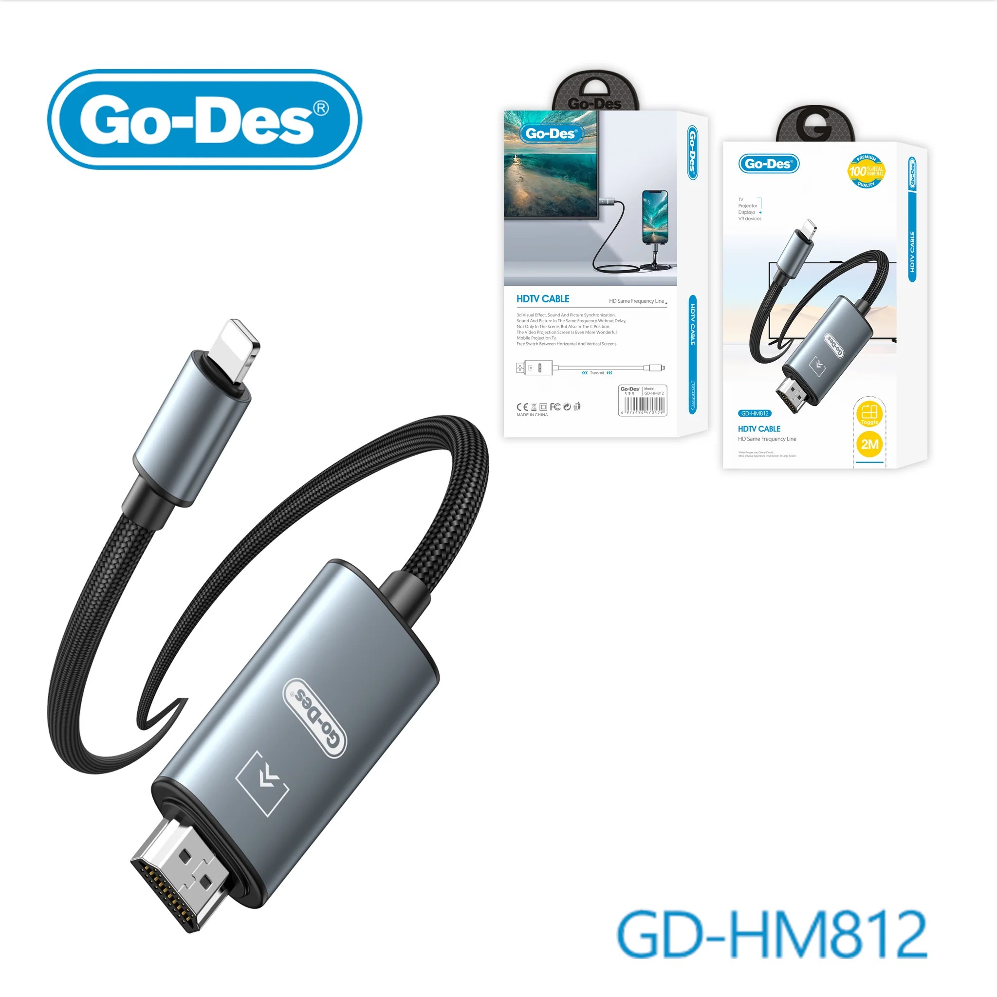 Cablu Go-Des GD-HM812 HDTV