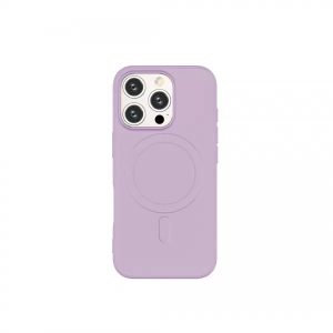 Husă silicon Iphone 15 Pro Max Magsafe Cellara Mov Deschis