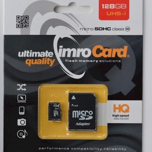 Card MicroSD 128GB microSDXC cl. 10 UHS-I + adaptor Imro